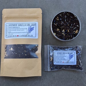 Lavender Vanilla Earl Grey Tea | loose leaf tea | black tea blend