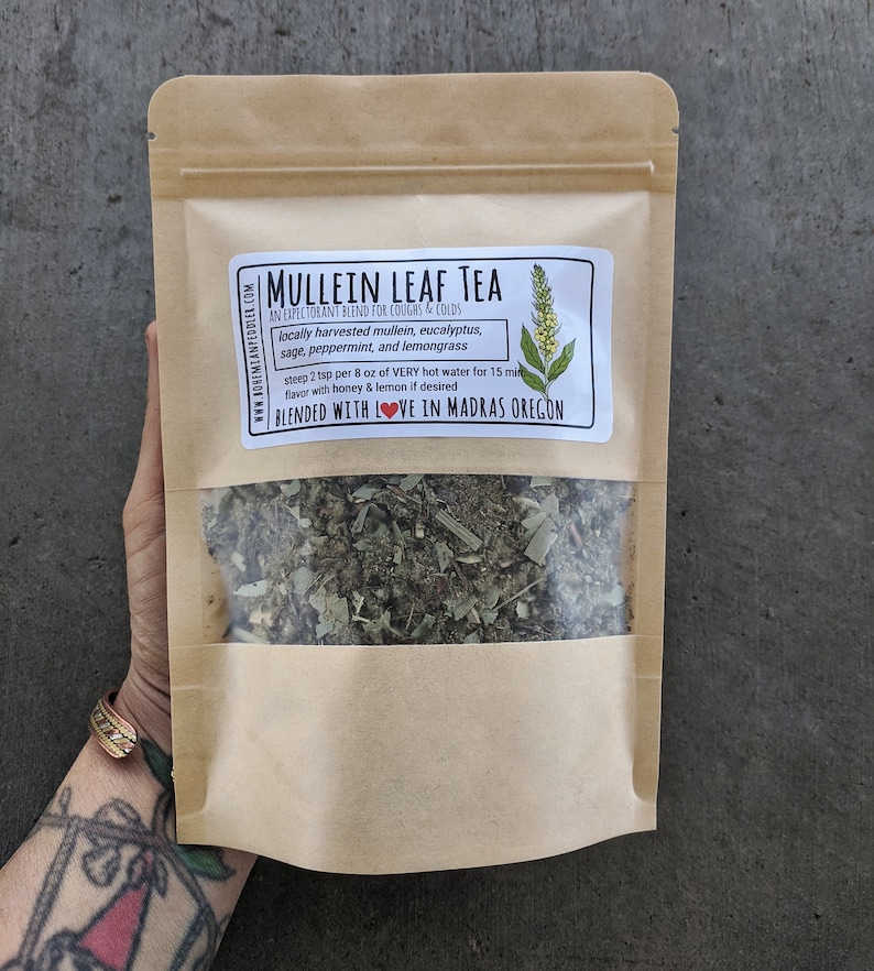 Mullein Leaf Tea Loose leaf herbal tea Etsy