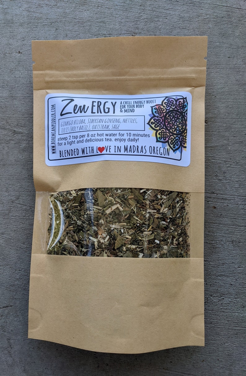Zenergy Herbal Energy Boosting Tea Energy & Mood Boosting Etsy