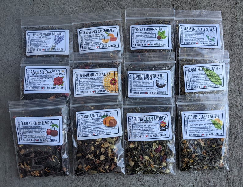 Bulk tea sampler pack Tea Sampler 12 Tea Variety Pack