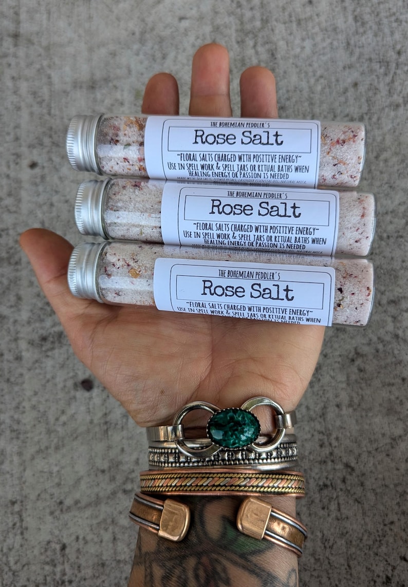 Rose Salt: Witch's Ritual Soak for Health & Heart - Etsy