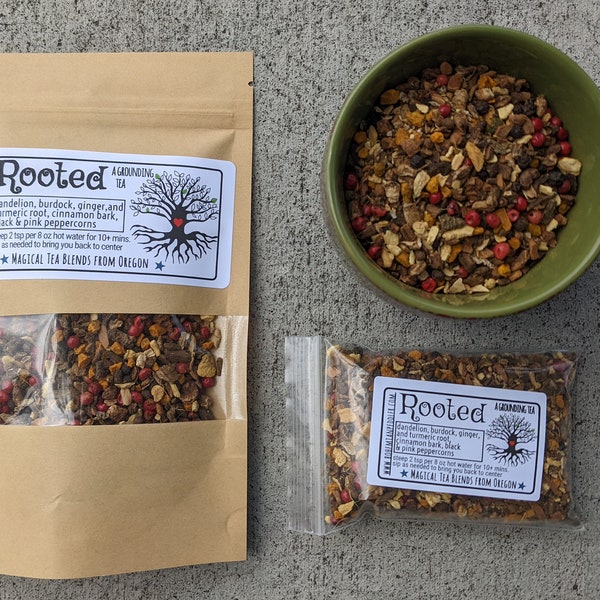 Rooted | Grounding Tea | Root Chakra Tea | Witches' Tea | Tea Magic and Herbal Potions