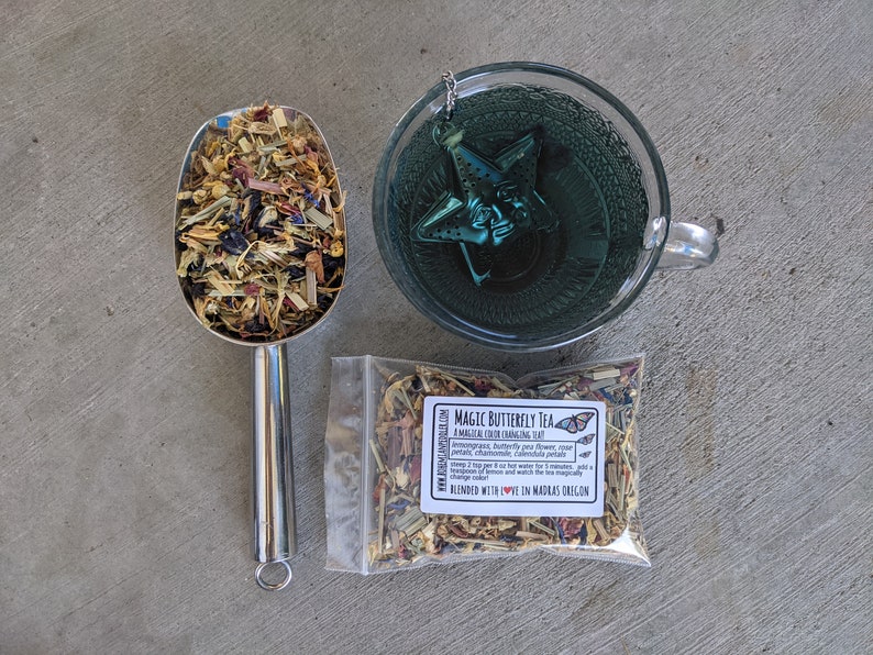 Butterfly Pea Flower Tea: Color Changing Herbal Tea Blend Sample