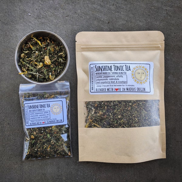 Sunshine Tonic Tea | Nettle Tea | Herbal Tea Blend | naturally caffeine free