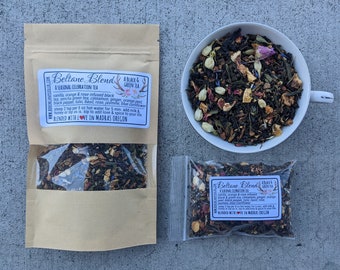 Beltane Blend~ A Black & Green Seasonal Celebration Tea | May Day Tea | loose leaf tea