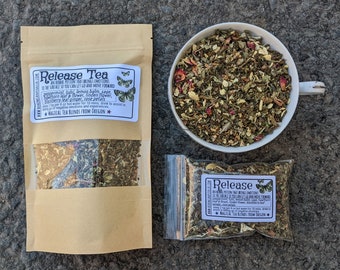 Té de hierbas Release: Poción para dejar ir con rosa y tulsi