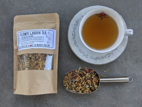 Flower Garden Herbal Tea Blend: Chamomile, Rose & Lavender