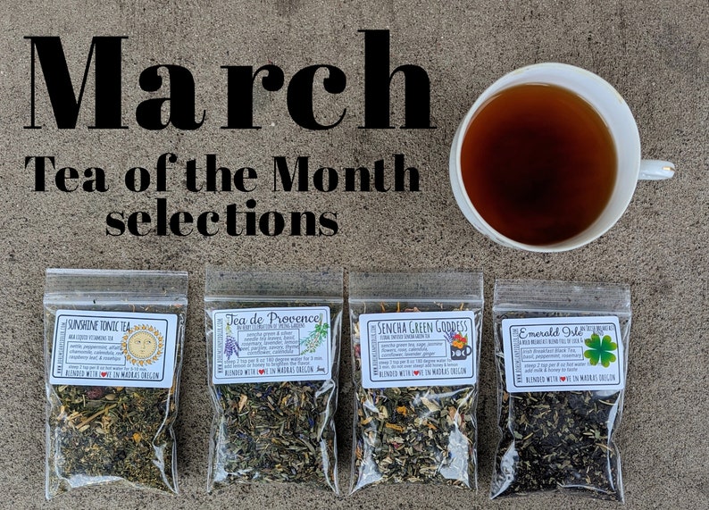 Tea of the Month Club Tea Lover's Monthly Box Monthly Flight of Teas Tea Subscription image 4