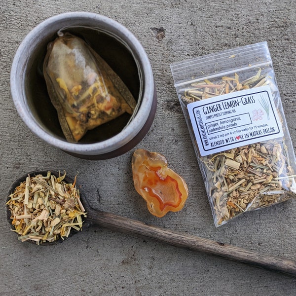 Ginger Lemongrass Herbal Tea | herbal tea blends | caffeine free