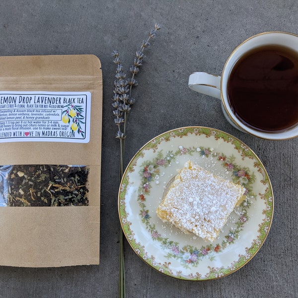 Lemon Drop Lavender Black Tea: Citrus Floral Blend