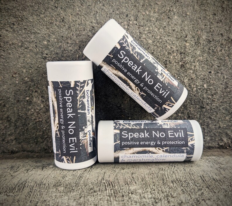 SPEAK NO EVIL Positive energy Lip Balm / snarky gifts / Magical Lip Balms image 2