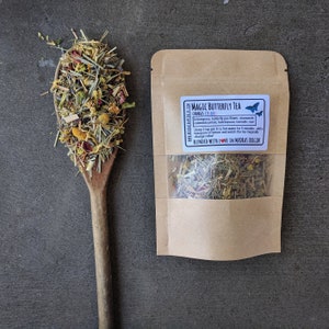 Butterfly Pea Flower Tea: Color Changing Herbal Tea Blend 3 oz bag