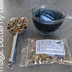 Butterfly Pea Flower Tea | Color changing tea | Blue Tea | floral herbal tea | Naturally CAFFEINE FREE loose leaf herbal tea