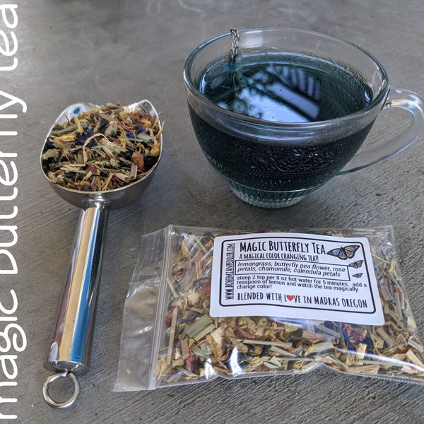 Butterfly Pea Flower Tea | Color changing tea | Blue Tea | floral herbal tea | loose leaf herbal tea