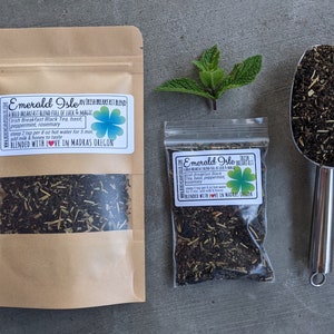 Emerald Isle Irish Breakfast Black Tea: Basil & Mint Loose Leaf