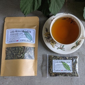 Good Morning Green | green tea blend | focus & memory boosting tea | loose tea contains caffeine