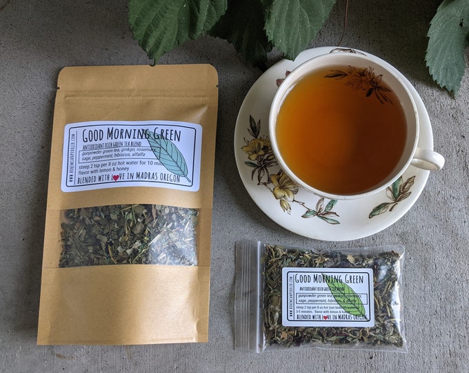 Good Morning Green Tea: Focus & Memory Herbal Blend