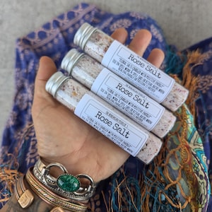 Rose Salt: Witch's Ritual Soak for Health & Heart - Etsy