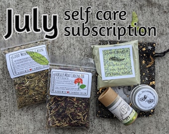 Self Care & Tea Lover's monthly Subscription Box - Tea Lovers Subscription Box - All Natural Beauty Box