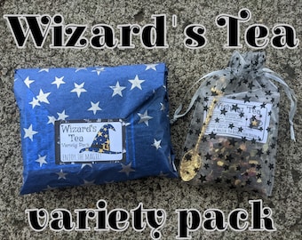 Wizard's Tea Variety Pack | Delicious Tea blends for Witches, Wizards, and all variety of Mages | Halloween Tea
