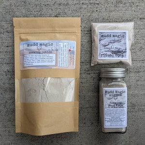 Mudd Magic Ritual Soak (w/ hematite) | Bath Salts | Mud Bath | Self-Care Grounding Ritual