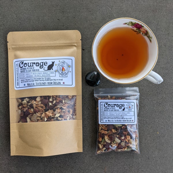 Courage Tea | Witches' Tea | Magical Tea and Herbal Potions