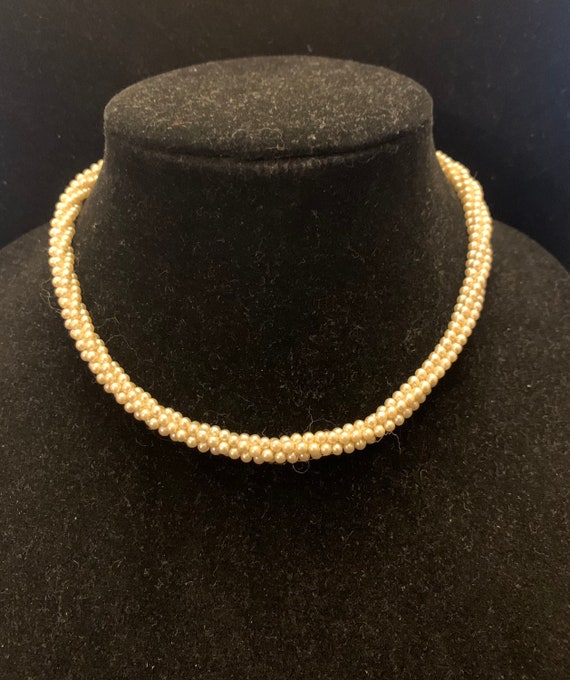 Vintage Multi-strand Twisted Pearl Necklace