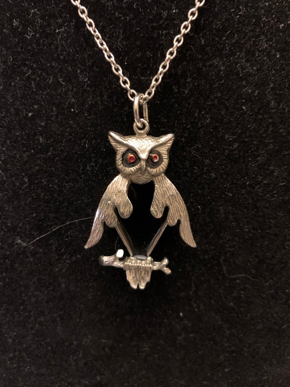 Magic Metal Black Crystal Owl Necklace Vintage Retro NF11 Silver Tone Charm Antique Pendant Fashion Jewelry Magic Metal Black Crystal Owl Necklace Vintage Retro NF11 Silver Tone Charm Antique Pendant Fashion Jewelry