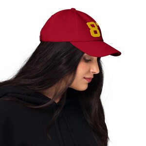 Travis Kelce Inspired Hat, Kansas City Chiefs Colors, Number 87 Dat Hat