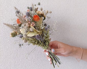 Dried Flower Wedding Bouquet Etsy