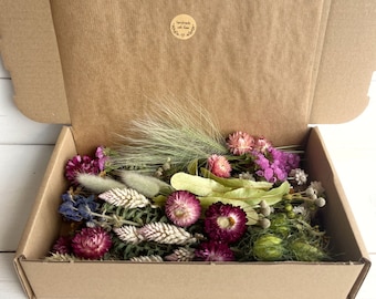 Long Lasting Dried Flower Crafting Box, Floral Arranging, Wildflowers, DIY Wedding Table Decor Making, Dry Flower Supplies, Gift Toppers