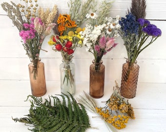 Dried Flower Stem Bundle , Preserved Floral Arranging, DIY Dried Flower Bouquet, For Vase Home Decor, Dry Wildflowers, Wedding Table Decor
