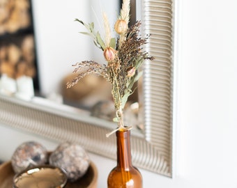 Flower Arrangement, Minimalistic Home Decor, Petite Dried Flower Bouquet, Everlasting Floral for Vase, Small Flower Centerpiece decor