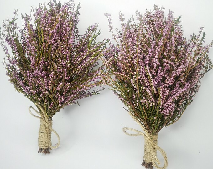 Dried Heather Flower Bouquet Dried Heather Flower Bunch Etsy UK