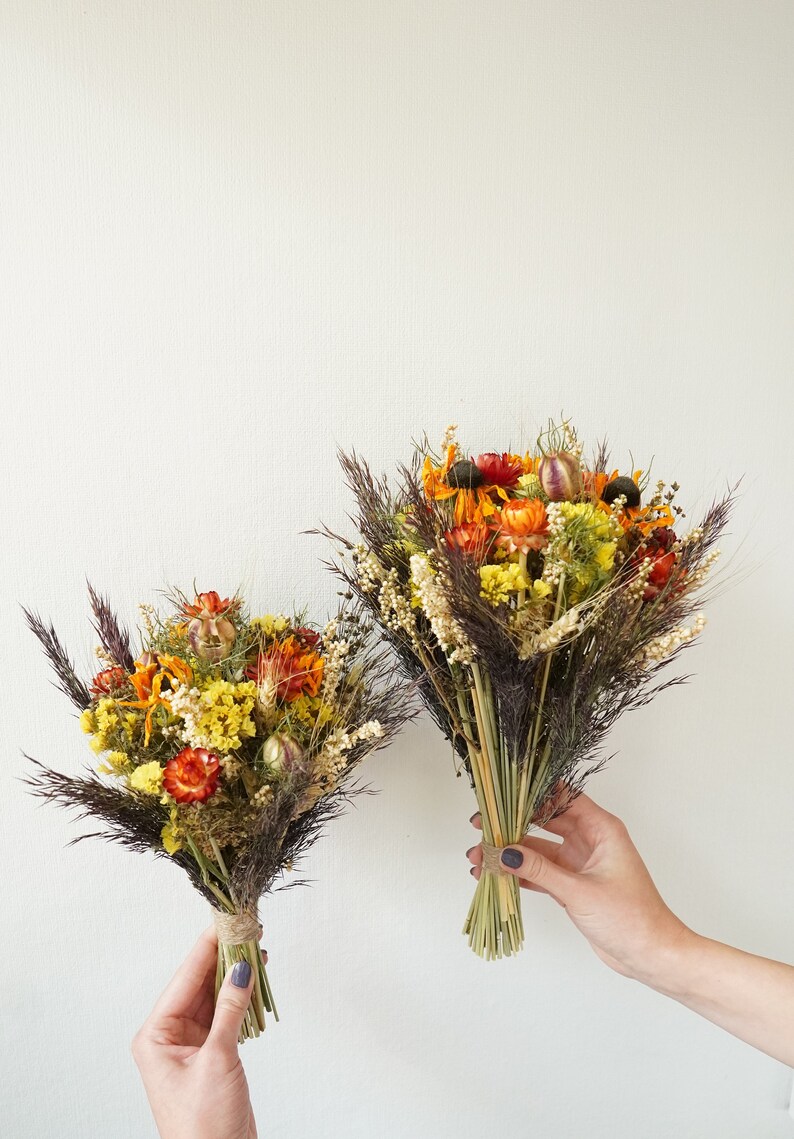 Fall Dried Flower Arrangement, Wedding Bouquets, Vase Filler, Surprise Gift, Fall house decor, Fall Bridesmaid bouquets image 8