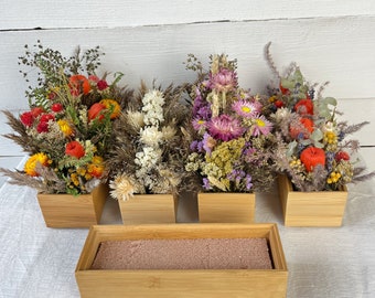 Make Your Own Dried Flower Decor, DIY Home Decor, Room Decor, Table setting, Shelf decor, Planter box, Floral Woodland Decor,