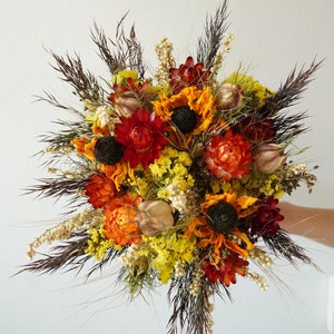 Fall Dried Flower Arrangement, Wedding Bouquets, Vase Filler, Surprise Gift, Fall house decor, Fall Bridesmaid bouquets image 6