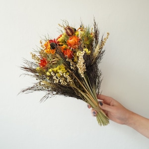 Fall Dried Flower Arrangement, Wedding Bouquets, Vase Filler, Surprise Gift, Fall house decor, Fall Bridesmaid bouquets image 9