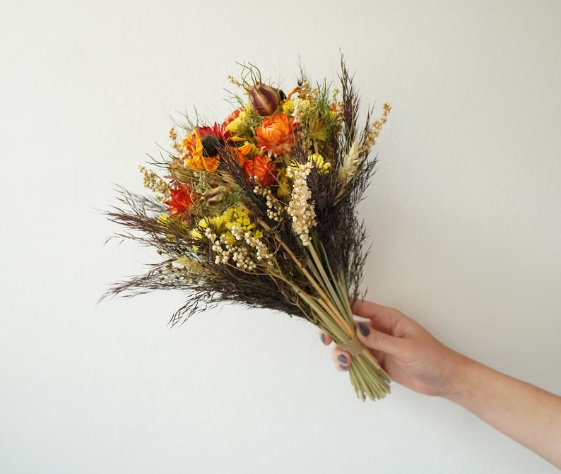 Fall Dried Flower Arrangement, Wedding Bouquets, Vase Filler, Surprise Gift, Fall house decor, Fall Bridesmaid bouquets image 9