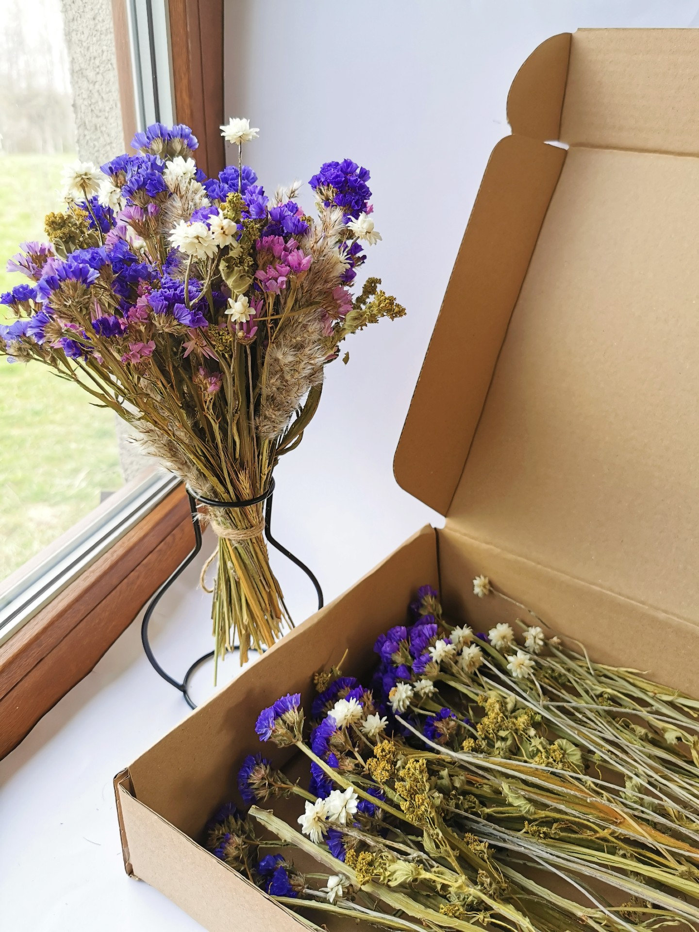 Letterbox of Dried Flowers Box of dry flowers for diy Etsy