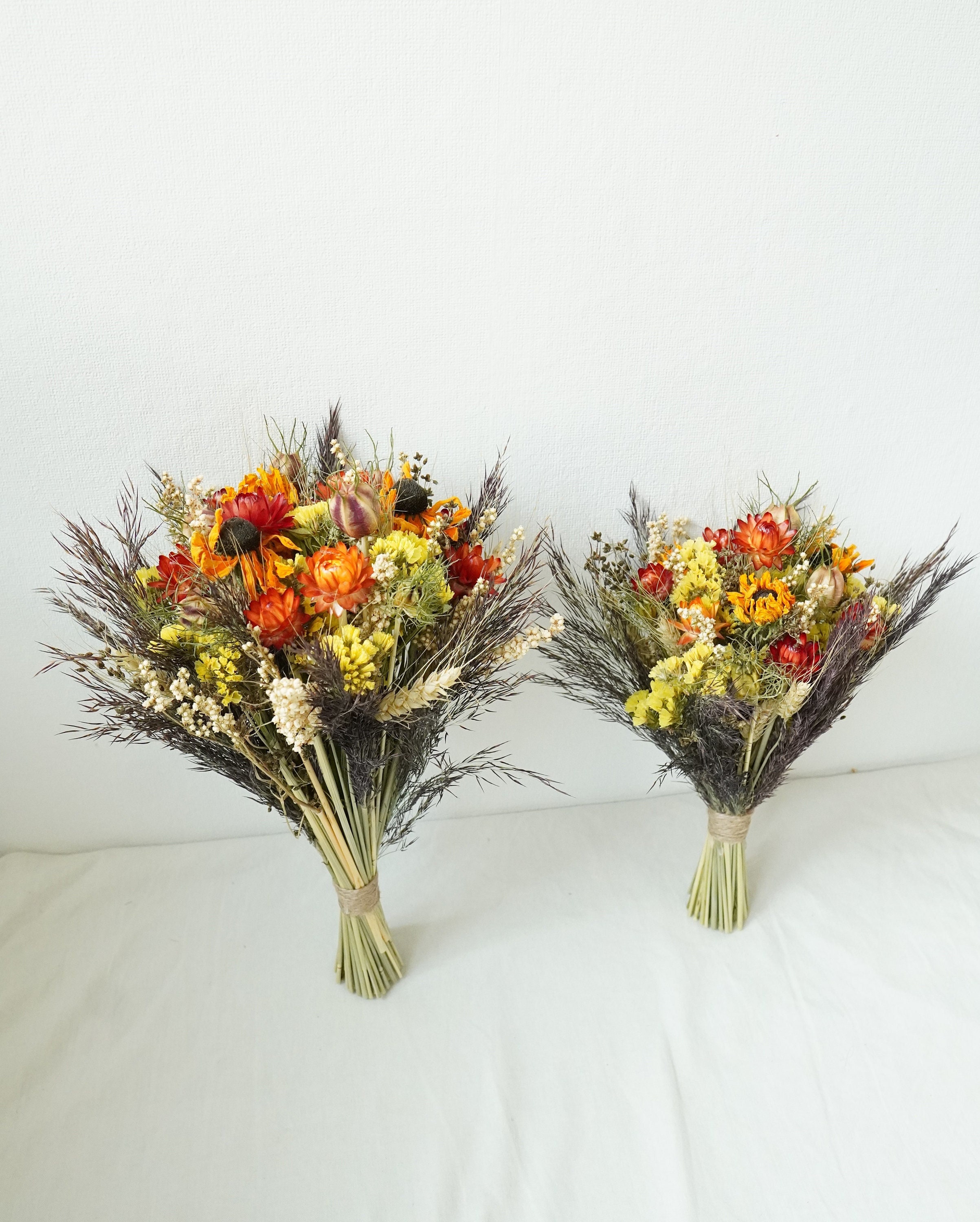 Arreglo de otoño de flores secas pequeñas, flores de jarrón de brotes,  flores de naranja de otoño, decoración del hogar, decoración rústica, flores  secas rústicas, flores de acento -  España