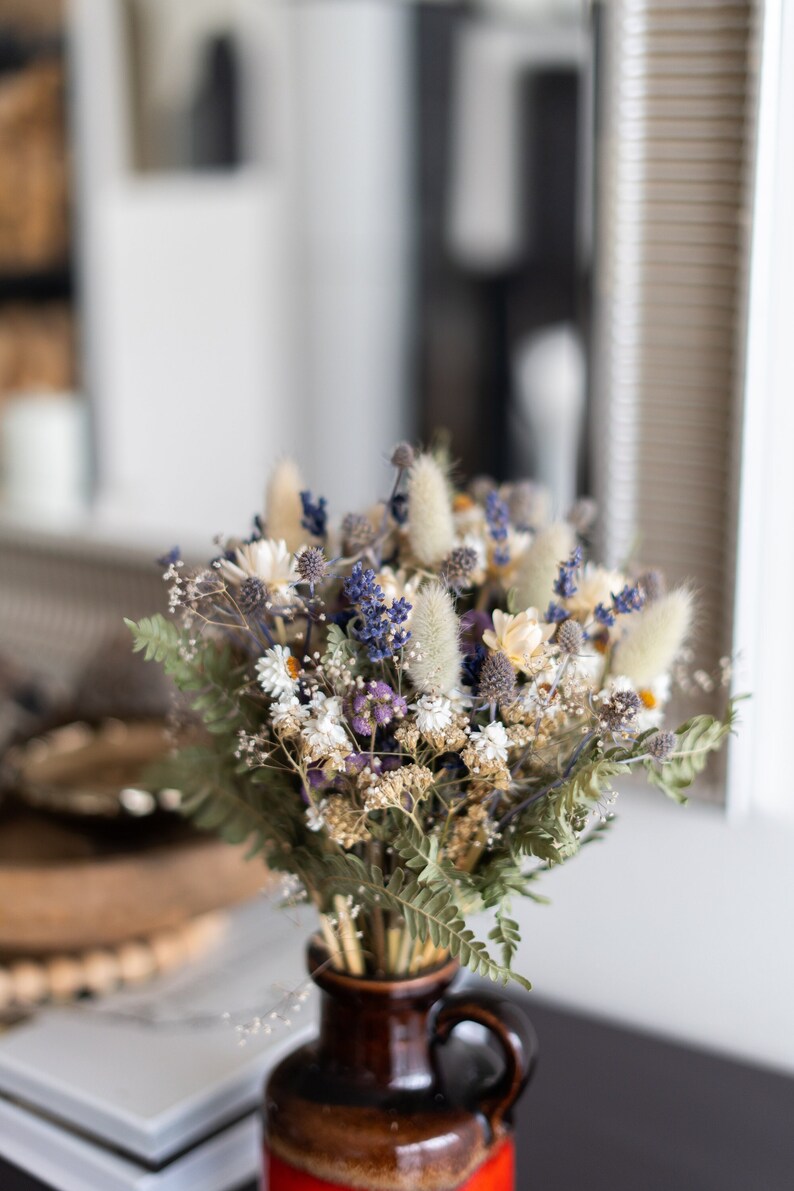 Winter Feeling Dried Flower Bouquet, Floral Arrangement, Wildflowers, Organic, Biodegradable, Dry Bouquet, Vase Filler, Centerpiece Decor image 4