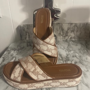 Michael Kors signature slip in sandles
