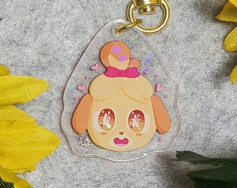 Isabelle Starstruck - Animal Crossing - Mini Acrylic Charm