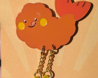 Bubbi the Fried Shrimp – Enamel Pin