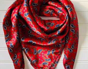 red paisley scarf