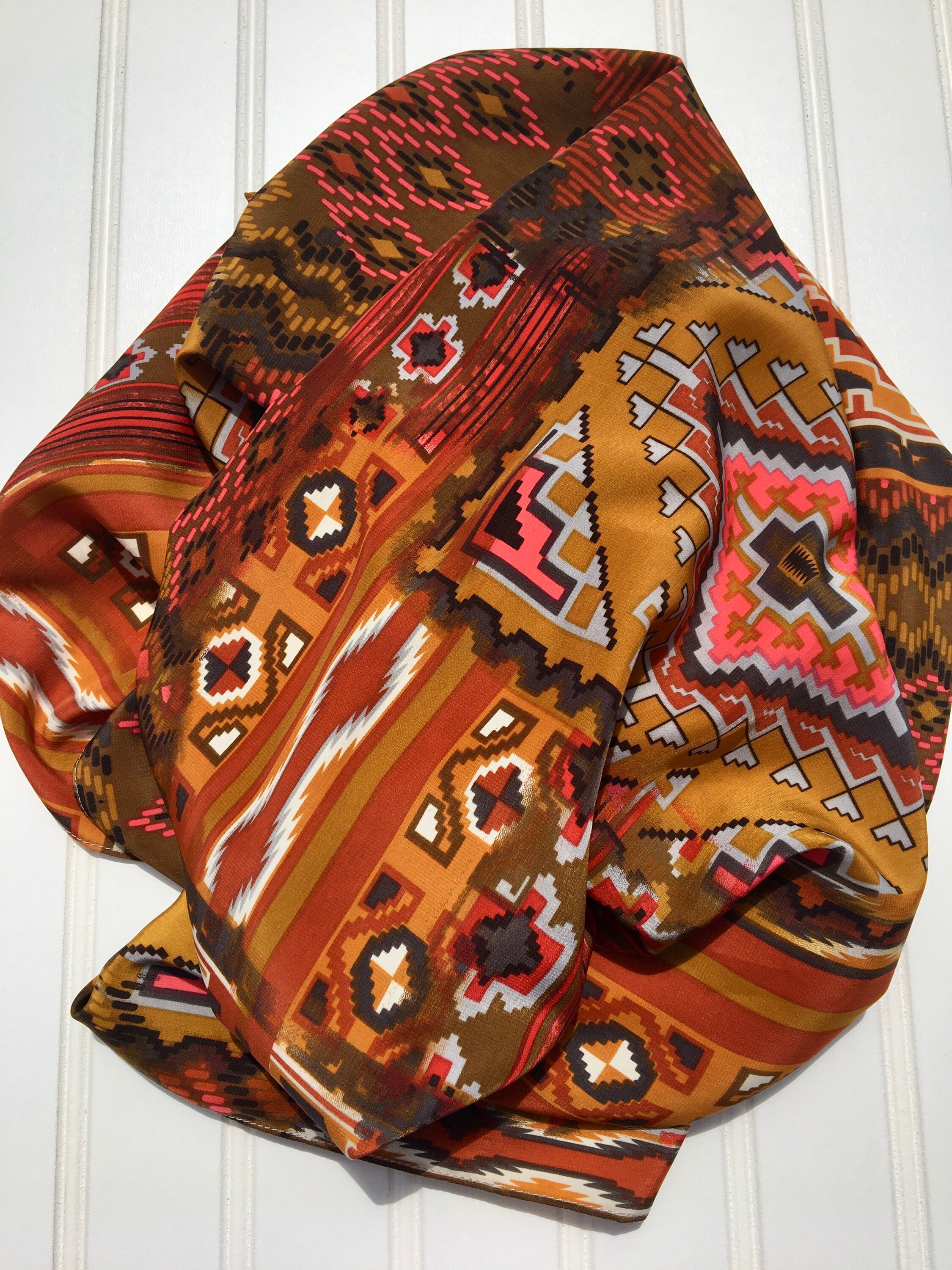 Wild Rag Burnt Aztec Wild Rag Scarves