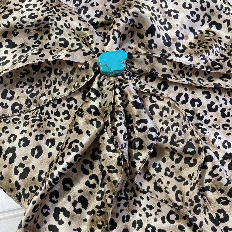 LARGE SQUARE SCARF SKY CHEETAH main image 1