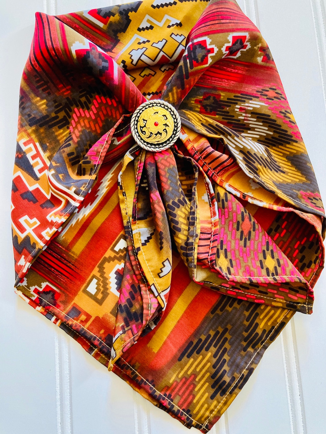 Bandana Aztec Western Fashion Mini Wild Rag - Etsy