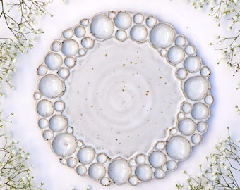 Round Ceramic Bubble Paint Palette: Artist Mixing Palette